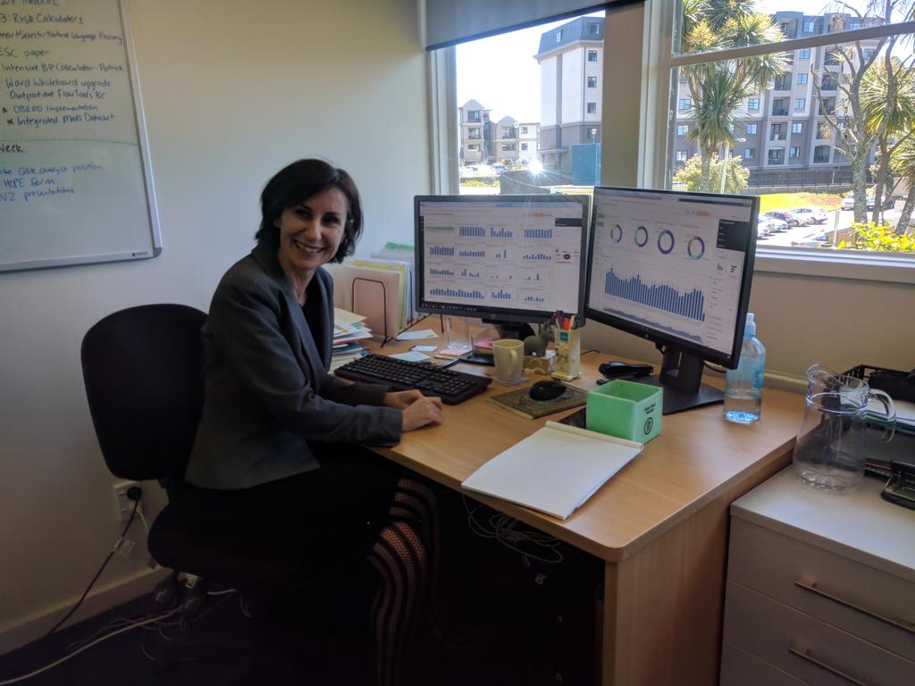 Our fantastic head of analytics Delwyn Armstrong hard at work with beautiful graphs galore! <a href="/i3waitematadhb/">i3</a>