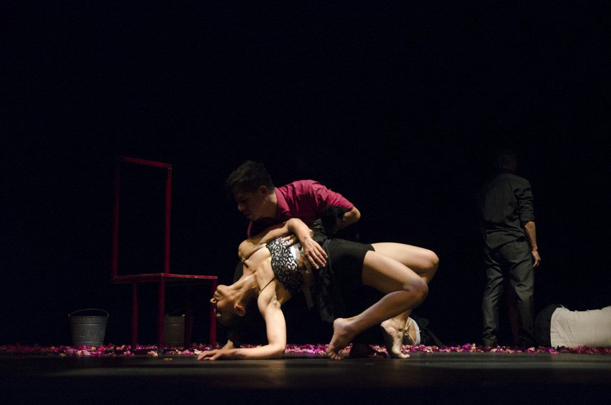 sofyvaldivia's tweet photo. En uno minutos se presenta la Compañía Estatal de Danza Contemporánea como parte de la #MIDO2017 en el @Teatro_Juarez @SECULTA_GobOax https://t.co/Og9ljA7NmM