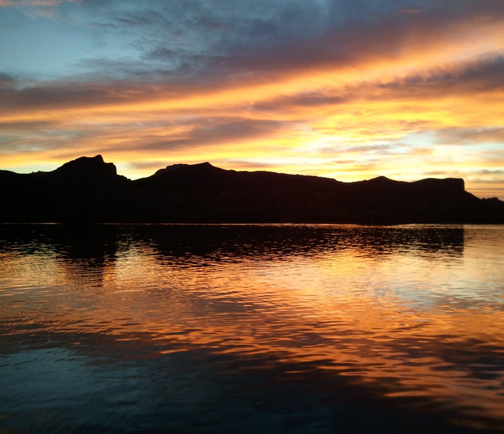 GoLakeHavasu's tweet photo. One of the frequently told legends of Lake Havasu is that of the “Sleeping Indian,” a distinct silhouette formed by three mountains. https://t.co/KARSXFUL7J