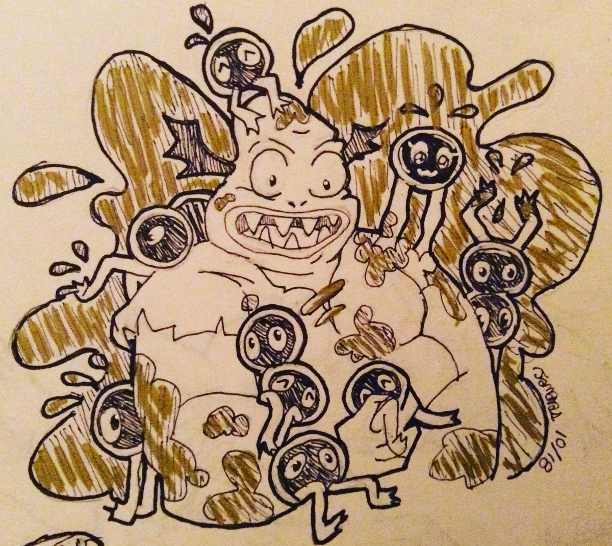 Endermara2's tweet photo. Inktober #18 | Buff Frog & Tadpoles πΈ
#StarVsTheForcesOfEvil #svtfoe #bufffrog #tadpoles
#inktober2017 #Inktober #day18 #artistsontwitter https://t.co/nyhaqLFUsS