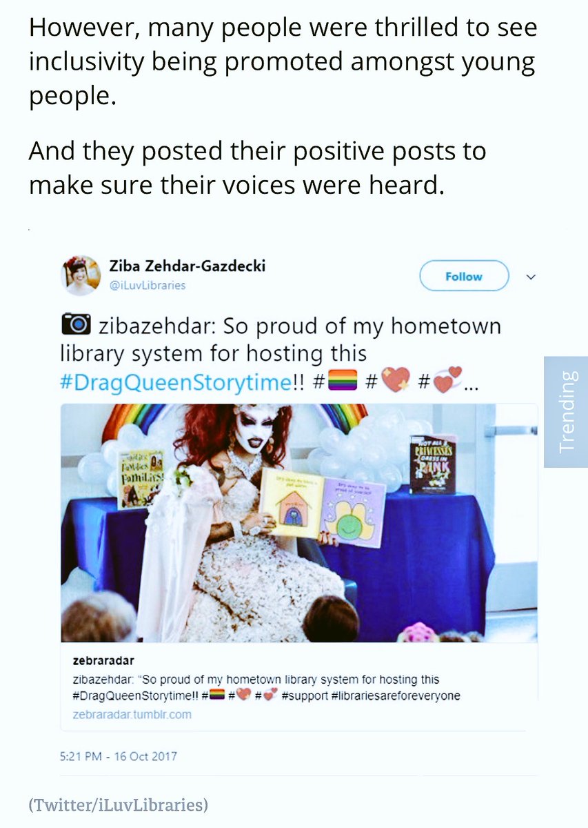 DJZibaZ's tweet image. My positive #LBCityLibrary #DragQueenStorytime / #DragQueenStoryHour tweet is quoted in this UK article! 🏳️‍🌈 pinknews.co.uk/2017/10/17/an-…