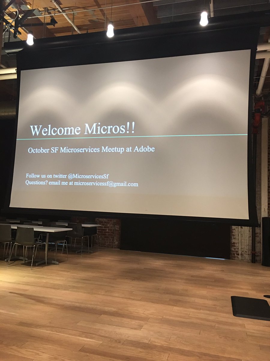 MicroservicesSf's tweet image. Kicking off soon! @Adobe makes a wonderful host.