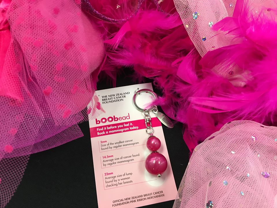pinkribbonNZ's tweet photo. Our partner, @FarmersNZ, is going #pinkforaday today to raise awareness for breast cancer! Pop in store to check out the fun and get your Boobead keyring before theyβre all gone! https://t.co/hZd7KkJcZ0