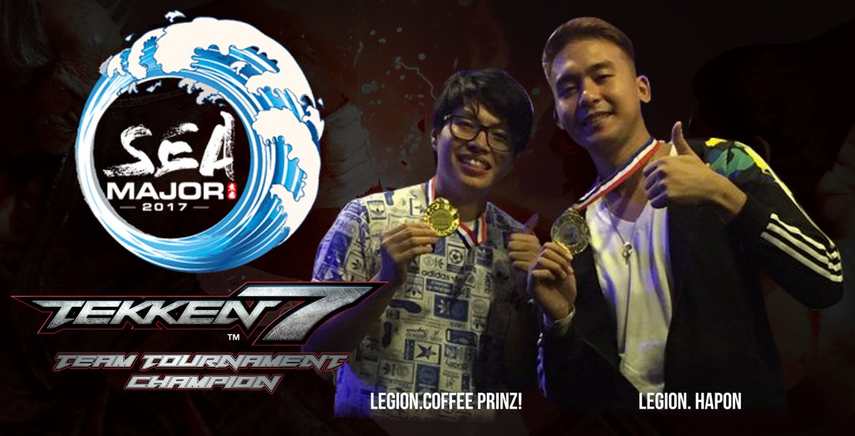 UFTCofficial's tweet photo. @Coffeelicious14 and @itsmeHapon Win #Tekken7 Team Tournament at #SEAM2017

https://t.co/jOif3121hv

Congratulations to the two of you! https://t.co/SkbbGfyLhU
