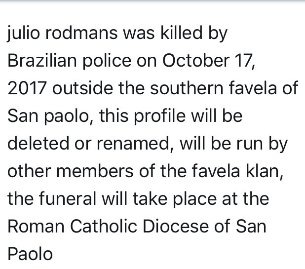 Melotheplug's tweet photo. Rip Julio https://t.co/KA8Y8esvy8