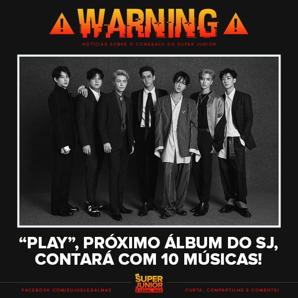 sujuelegalmas's tweet photo. ⚠️ [#WarningSJ] "PLAY", próximo álbum do SJ, contará com 10 músicas! 😍 https://t.co/jk9KvlvTE4 #슈퍼주니어PLAY https://t.co/ISf73zKSQn