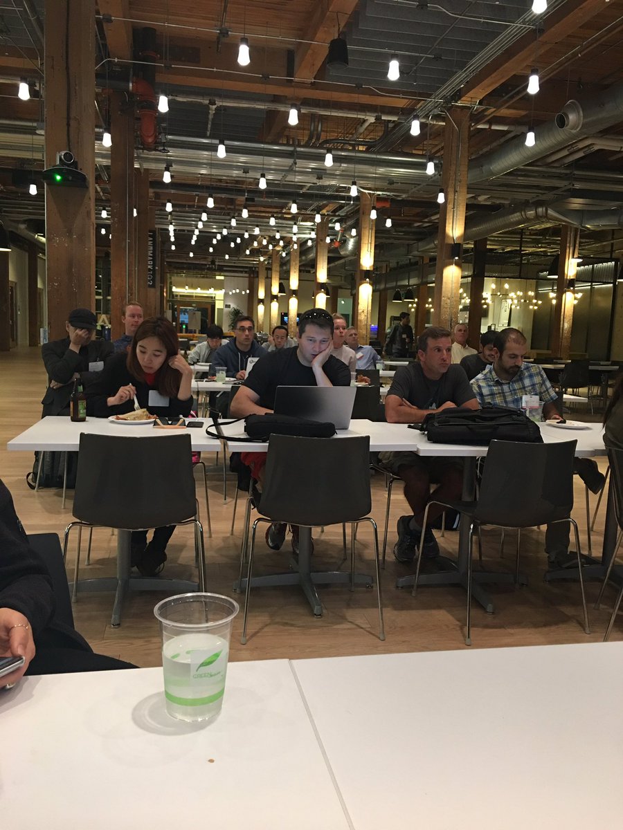 MicroservicesSf's tweet image. Crowd awaits @jeremylikness with bated breath!