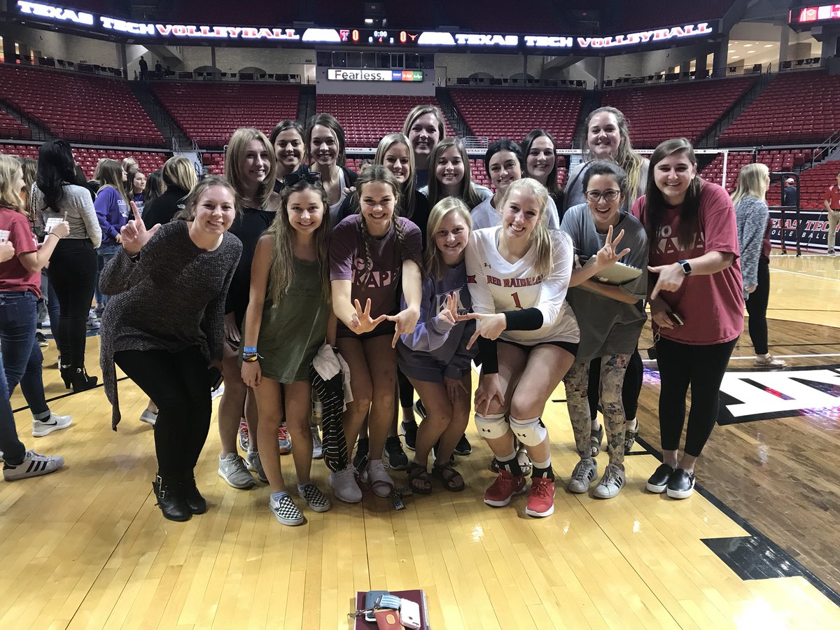 saw our girl haley harman wreck it tonight!!! 💙 let’s go <a href="/TexasTechVB/">Texas Tech Volleyball</a> 

#bump #set #spike #gokappa #gotechvolleyball