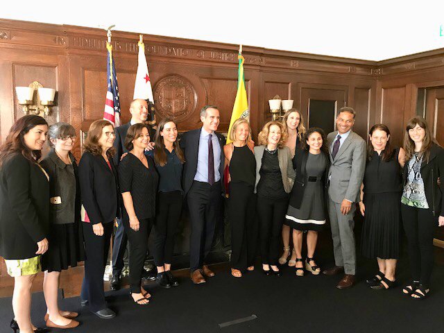 SteveFleischli's tweet photo. Always good talking w @MayorOfLA about LA &amp; CA water issues https://t.co/zNLxzkpTkN