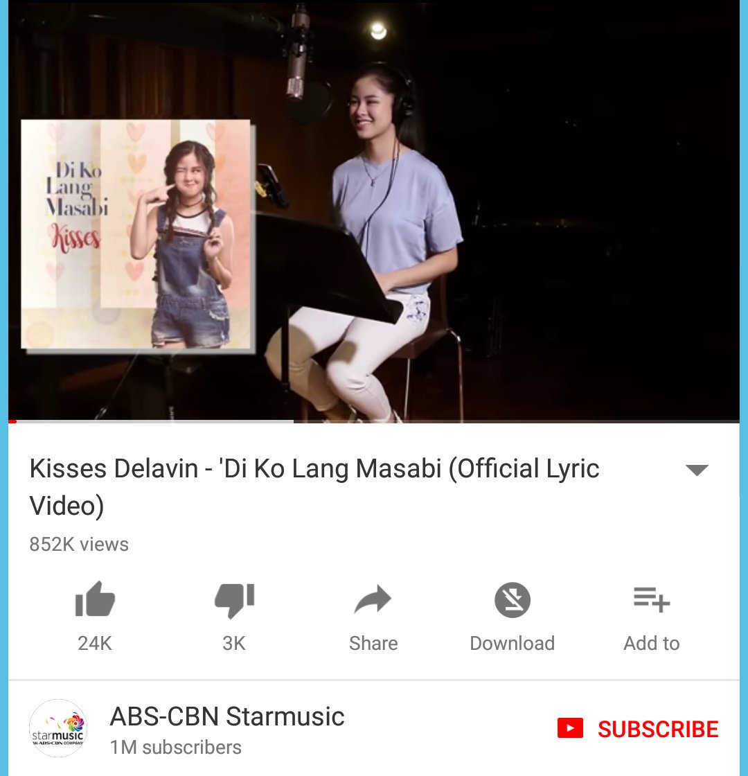 chinodelavin's tweet photo. 852K views!!! Paabutin din natin ng 1M before the Album Launch. 😉 https://t.co/rf9VPiVAH7