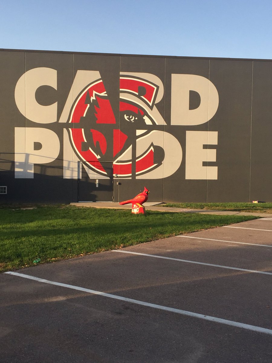 New mural on the SSC HS Tech building is done! Rise up Cards and show your South Sioux pride! SSCActivities SSCcardinalNews