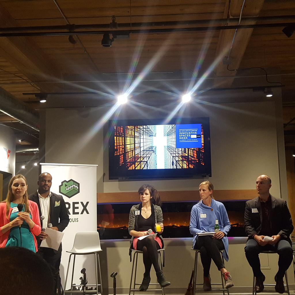 AMANN_AM's tweet photo. Great time and topic at tonight's #innovativespacesweek2017 event!
@Arcturis_  @DowntownTREX  #multipassapp https://t.co/4y4fvNjaZU
