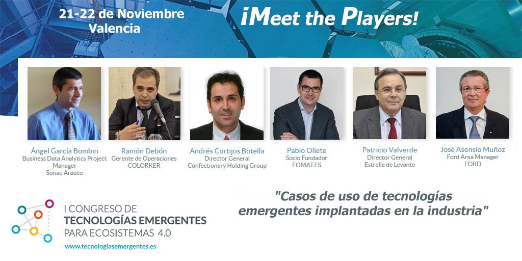 ForoEmergentes's tweet photo. En #Emergentesi40 > Mesa "Casos de uso de tecnologías emergentes implantadas en la industria" | ¡¡Apúntate!! https://t.co/9Kw8mS0MXs https://t.co/yrlbmQOMwZ