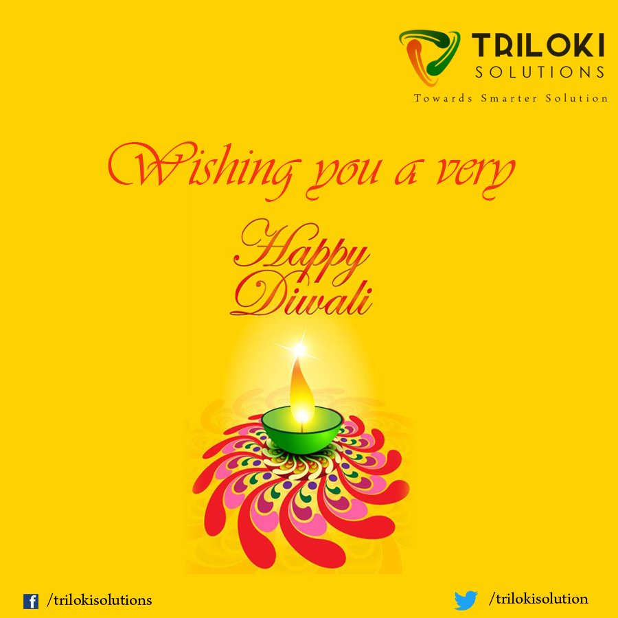 Trilokisolution's tweet photo. #Trilokisolutions wishes all a #HappyDiwali  #शुभदीपावली #TDS #SmarterSolutions https://t.co/ATDgvy6RGk