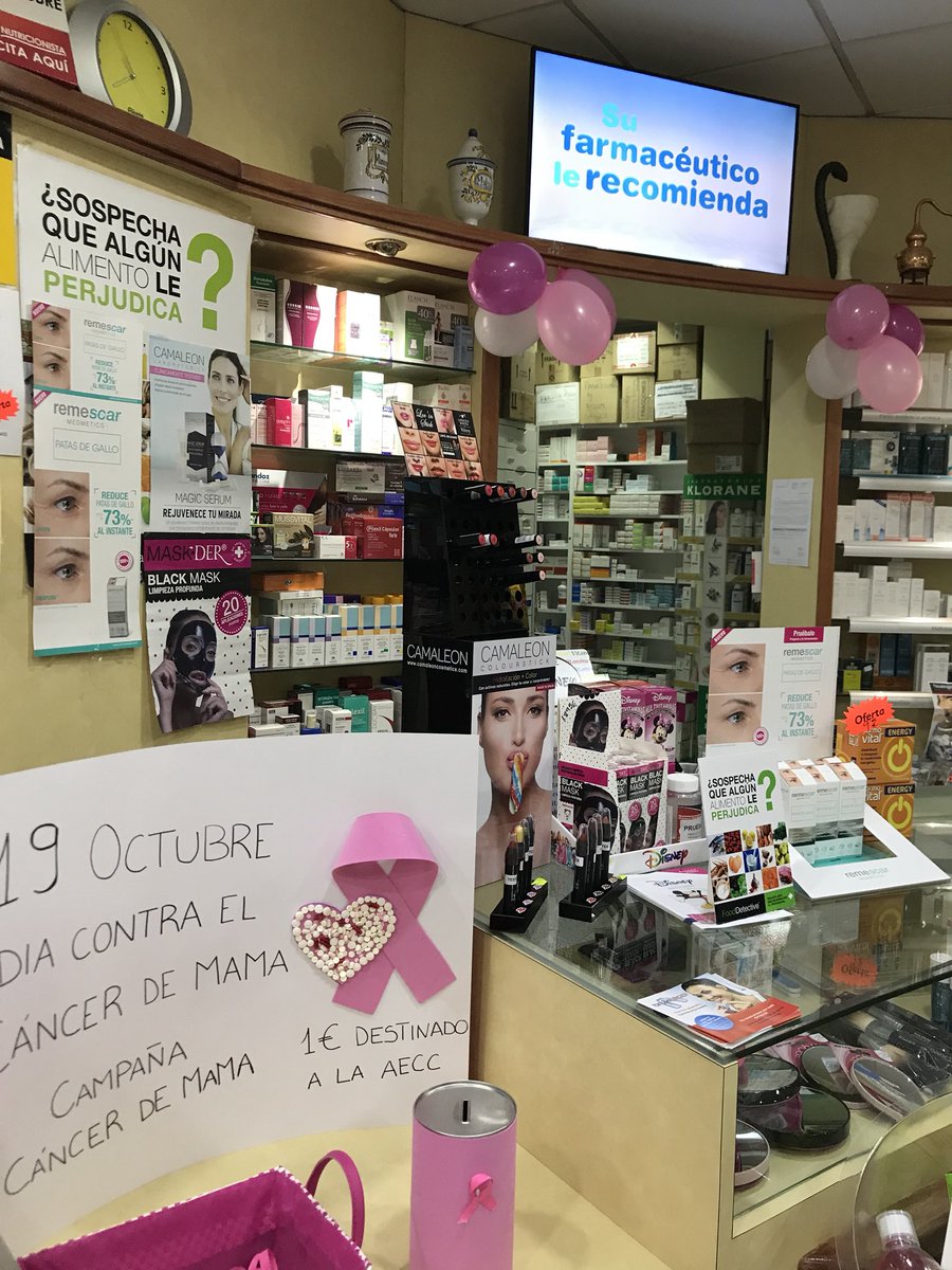 Farmacia Martínez Conesa, se suma al Día contra el Cáncer de mama.
Con este lazo solidario, destinarás un euro íntegro para la #AECC