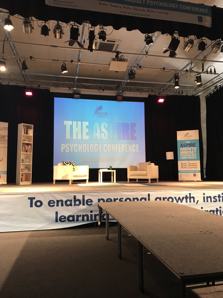 BSAKpsychology's tweet photo. Front row seats for the #Aspirepsychologyconference. Excited to hear from all the speakers, especially @martynpsych &amp; @PhilZimbardo #apcdoha https://t.co/ajrBRsSAn4