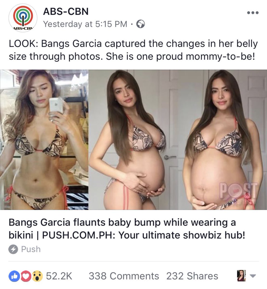 Bangs Garcia on X: Oh yes! I certainly am a super PROUD mommy-to-be!😃🤗🤰🏻  I'm definitely loving my #pregnancy❤️Thanks for the feature, loves!  @ABSCBNNews t.co60enwcMuhl  X
