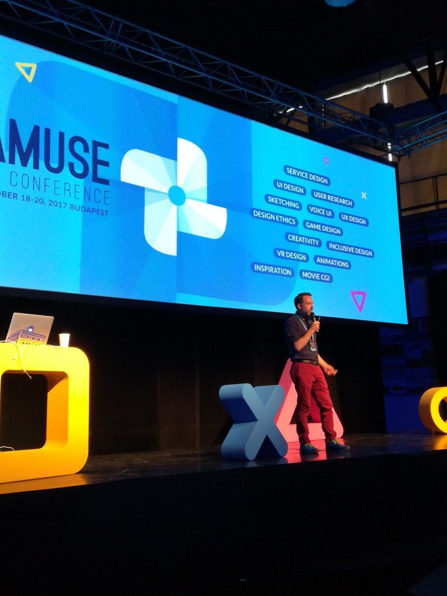 amuseconf's tweet photo. Aaaand here we go, @TomIllmensee kicks off the third #amuseconf https://t.co/rtLqiMBfq9