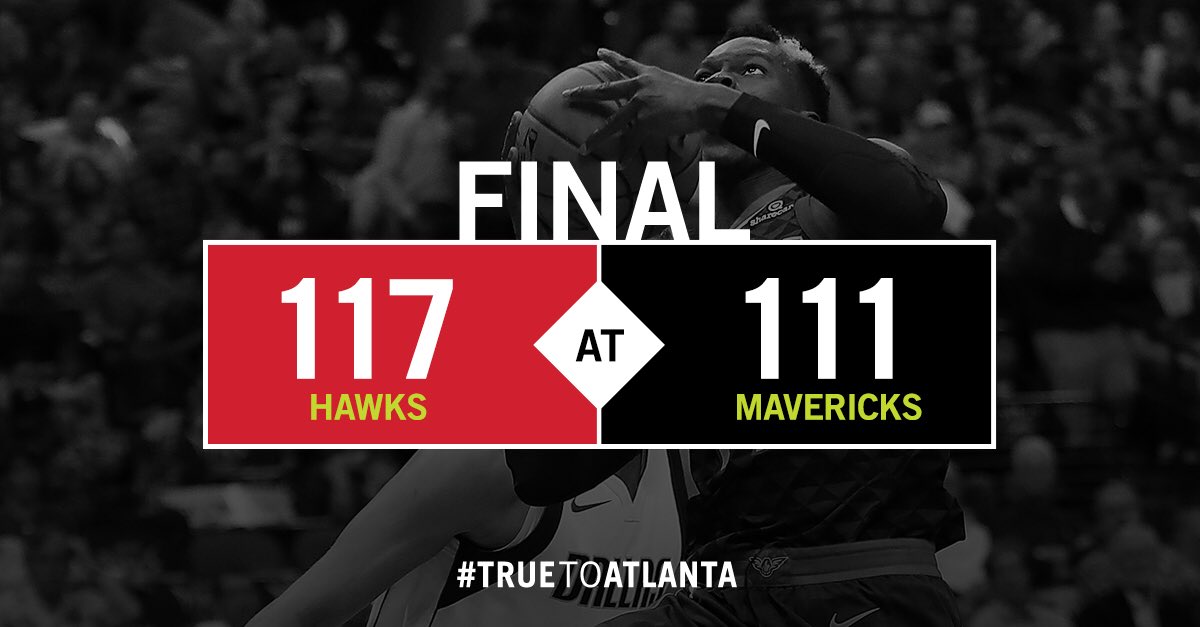 ATLHawks's tweet photo. Starting off with a win! #AddTheW https://t.co/RJTaFjcQIa