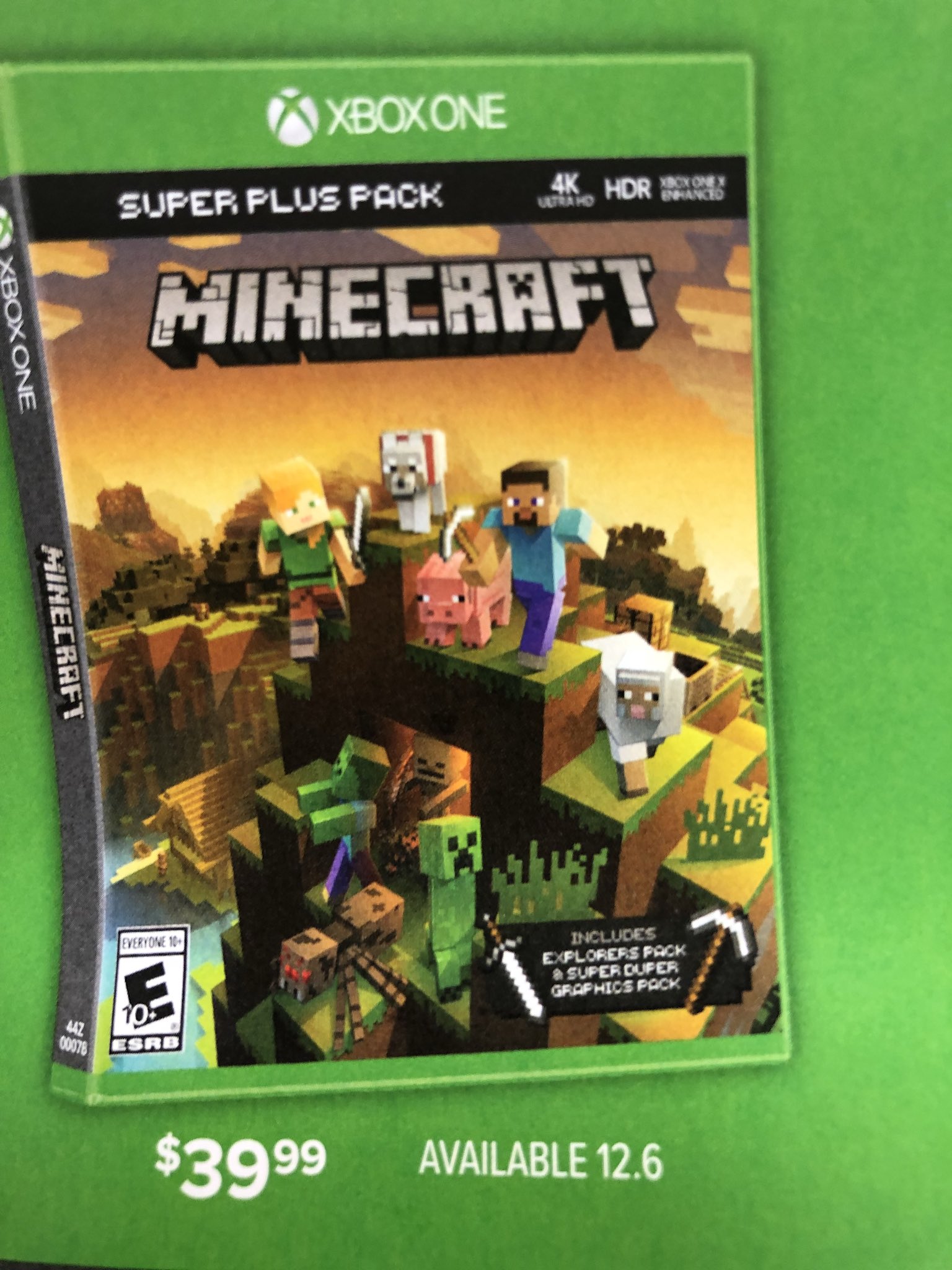 Minecraft super plus pack xbox one online