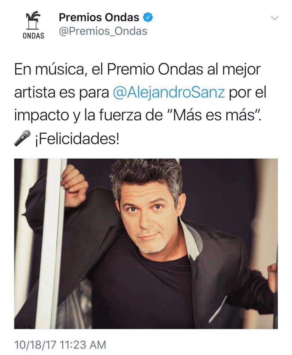 ASanz_USA's tweet photo. Enhorabuena Alejandro! Estamos orgullos@s de ti.. por siempre #Fams ❤️❤️❤️

#RedUSA #AlejandroSanz @AlejandroSanz @ASanz_USA https://t.co/ljEAYe09kU