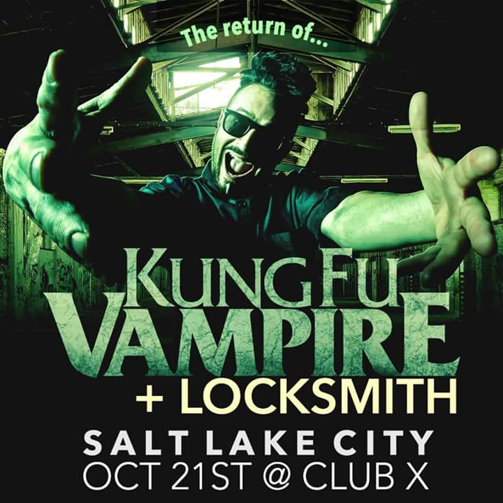 801events's tweet photo. @KungFuVampire returns to salt lake city, this saturday oct 21st @CLUBXSLC #kungfuvampire #kfv #801events https://t.co/DdUumdyEVa