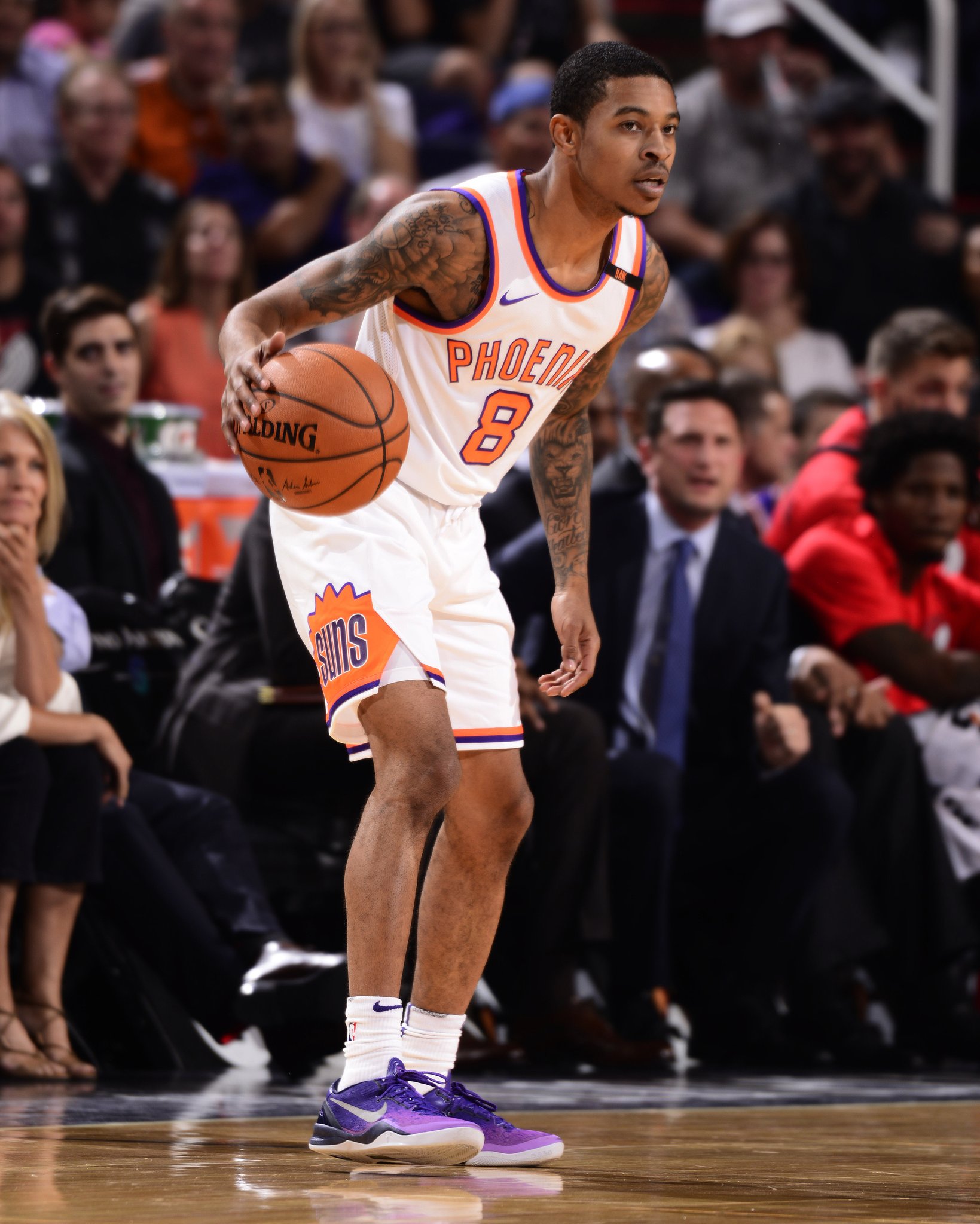 B/R Kicks on X: Tyler Ulis in the Nike Kobe 8 “Purple Gradient