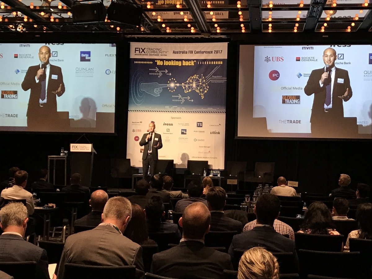FIX_Events's tweet photo. Ben Quinlan gave a lighthearted standup comedy talk at the Aust FIX Conf. #fix_events #FIX2017 @FIX_Events @FIXTrading @FIXGlobalOnline https://t.co/KNTfRohofT