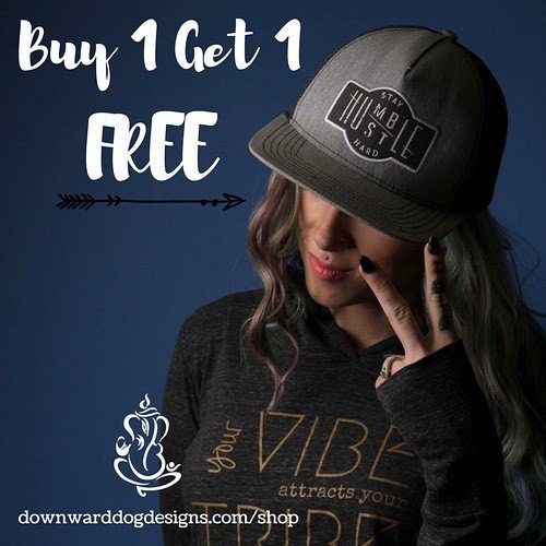 downforyoga's tweet photo. Huge #sale! Buy 1, get 1 #free on our #StayHumble #HustleHard #trucker #hat. #Shop now! #lids #hats #truckerhat #o… https://t.co/5hwbSaddvM https://t.co/TsQSsEAByx