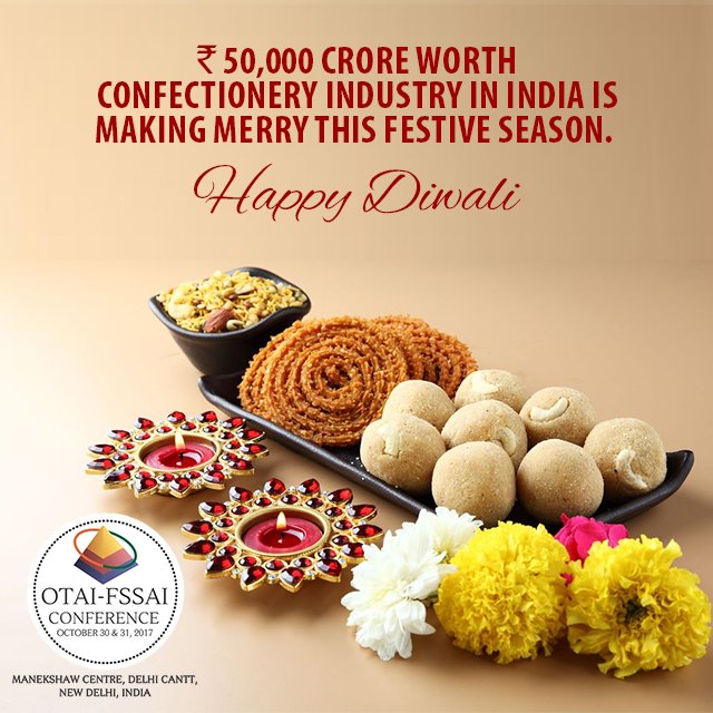 India's traditional sweets market is largely unorganized. Address loopholes &amp; solutions at #OTAI-FSSAI conference:  bit.ly/2iwCRrz
