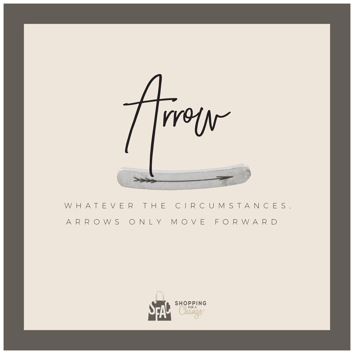 ShopForAChange's tweet photo. What does the ARROW mean to you? Express yourself by wearing this important bracelet. Enter to win: use #shop4change this Sun during #ncisla https://t.co/UEI5OxqdMH