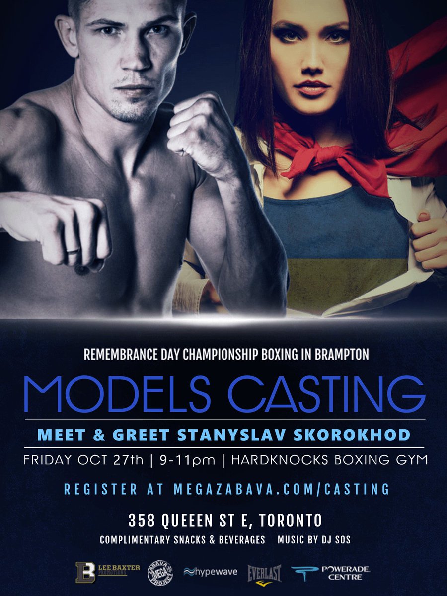 MegaZabava's tweet photo. Let's have a party to prepare for a party? Friday, Oct27 - 9pm #modelcasting #ukrainiangirl #ukrainianboxing #hardknocksboxingclub https://t.co/MqDBePsVp8