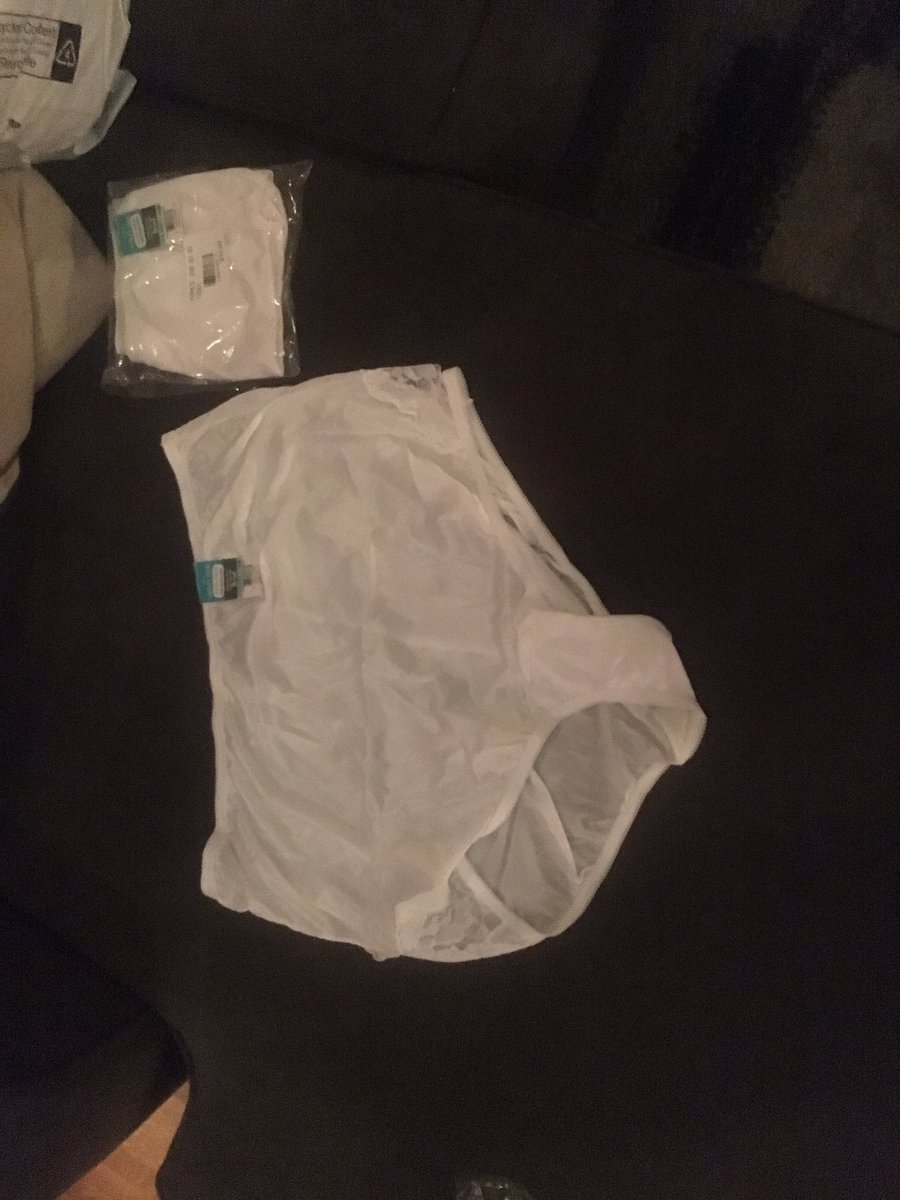 audacioussarah's tweet photo. the universe has gifted me a big bag of granny panties. Definitely the strangest thing I've gotten from a secret admirer. #20pairs #fromwho? https://t.co/1ZOdnUU4ha