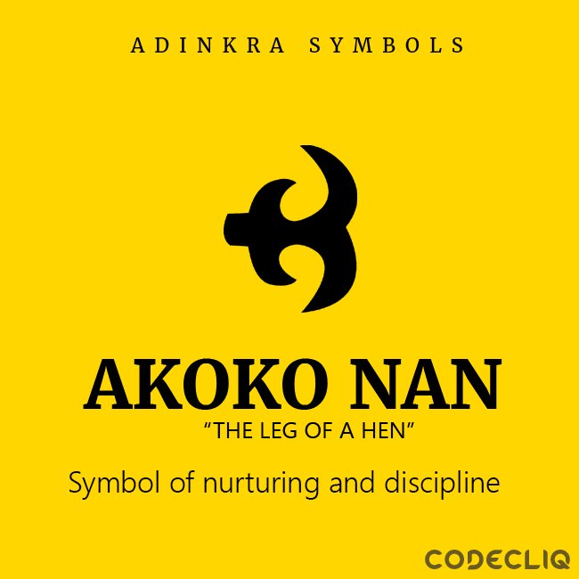 codecliq's tweet photo. #codecliq #adinkra #adinkrasymbols #proudlyghanaian #akokonan https://t.co/gm73Yu1hSy