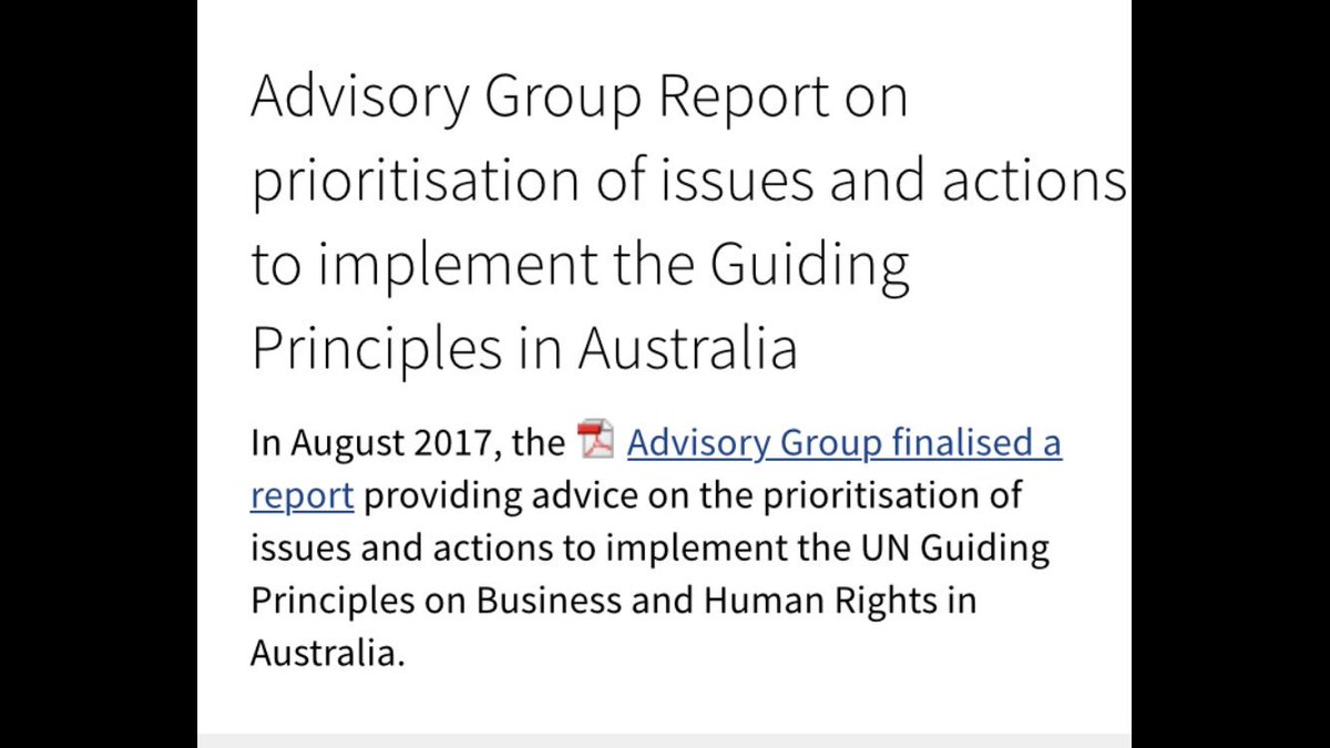 .@dfat publishes report of advisory gp on #bizhumanrights incl reccs re: #govprocurement, #ausbiz reporting, #remedy bit.ly/2imi4aD