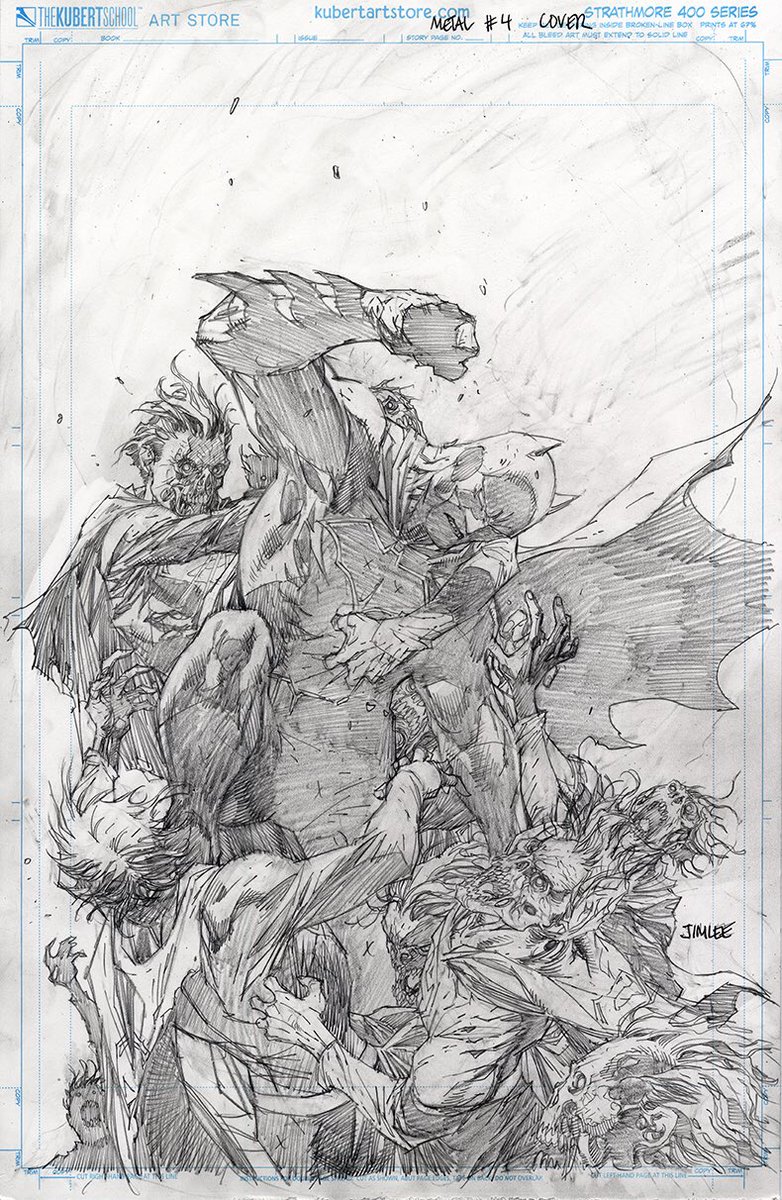 JimLee's tweet photo. Dark Nights: Metal variant cover.  Inspired by the classic statue of Laocoön &amp; His Sons #batman #superman #dcmetal #dccomics https://t.co/FA8IUAtBfY