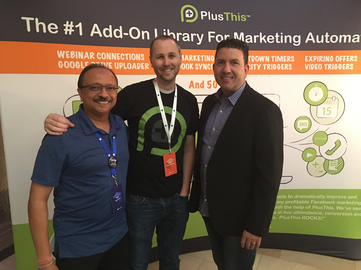 AnilAgrawal64's tweet photo. Ran into these awesome 👏 folks from @MyPlusThis at @Leadpages #converted17 https://t.co/O293ACThfY