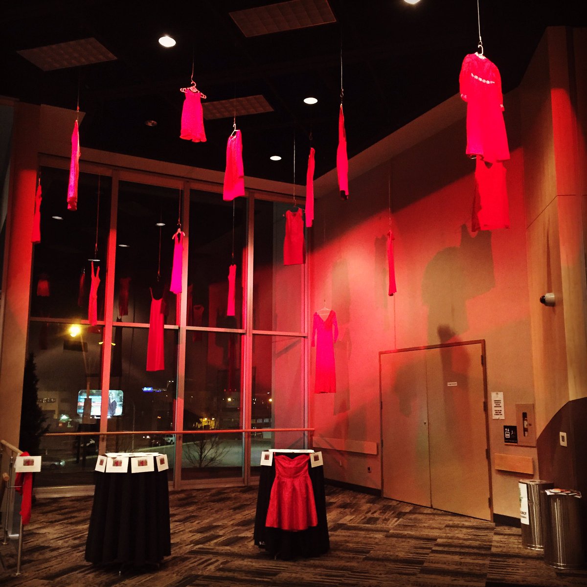 donnabeasmith's tweet photo. A simple red dress can be a powerful symbol of hope #mmiw #reddress #sfl2017 https://t.co/Kcc4LVn5oK