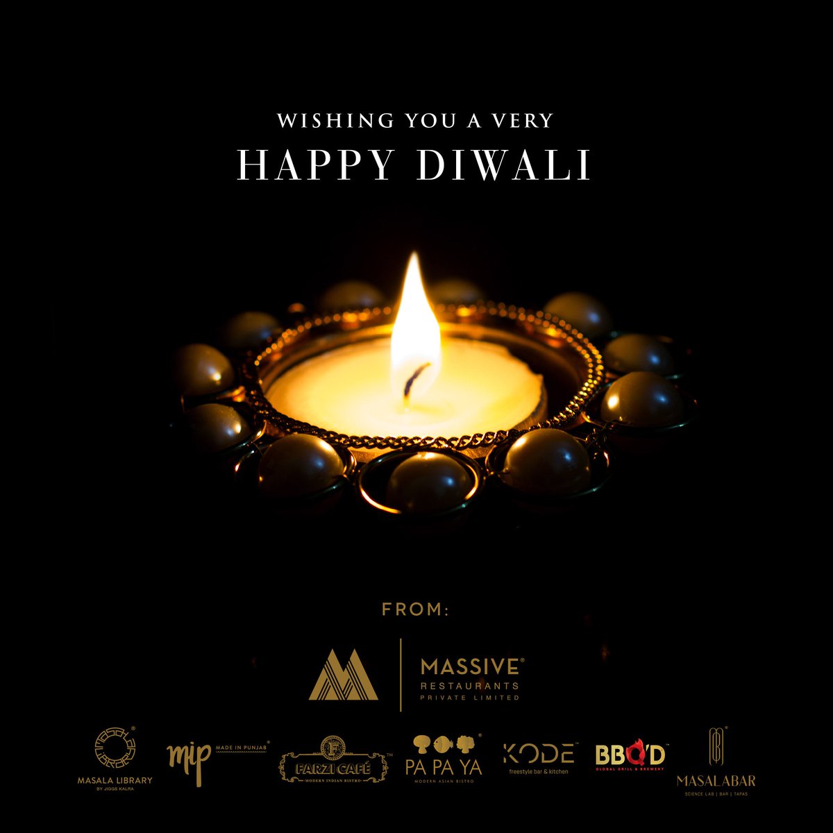 MasalaLibrary's tweet image. To all our guests, colleagues, friends &amp;amp; family, wishing you all a very Happy, prosperous &amp;amp; safe Diwali!
#HappyDiwali