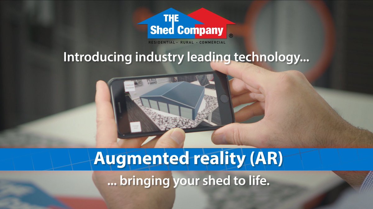 CompanyShed's tweet photo. Experience the magic of Augmented Reality! Bring your shed to life in AR with THE Shed Company. Visit https://t.co/3npzS4dwOh  #DIY https://t.co/gABR25NkmV