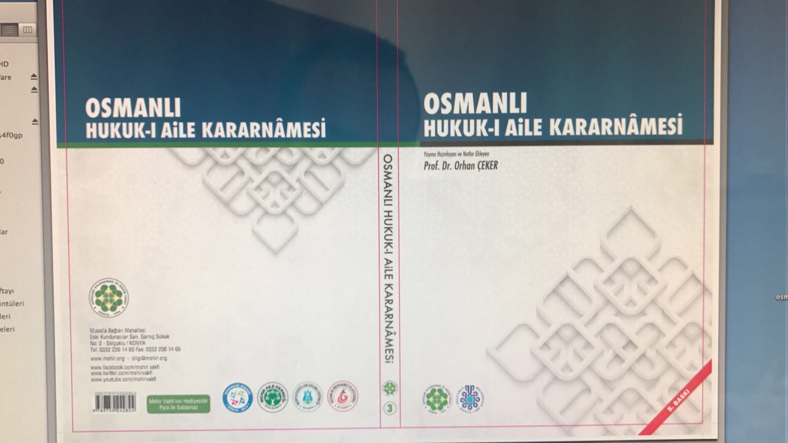 Osmanli Hukuk I Aile Kararnamesi Orhan Ceker Nadir Kitap