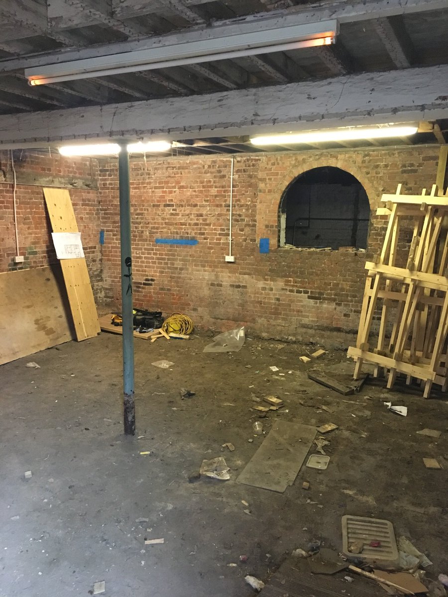 RobSonLtd's tweet photo. Work has started to form additional bedrooms @TheGlobeWells  in #Wells-next-the-Sea strip out well under way and found an old cellar https://t.co/W485DUJHdd