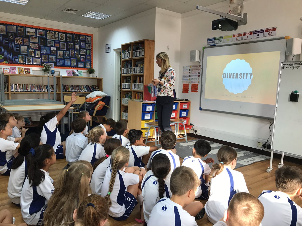 JESSPrimaryYR5's tweet photo. Mrs Wallace talking about diversity in the UAE and Miss Quinn kicking off our #30x30 Fitness Challenge https://t.co/zfo5vHrVcn
