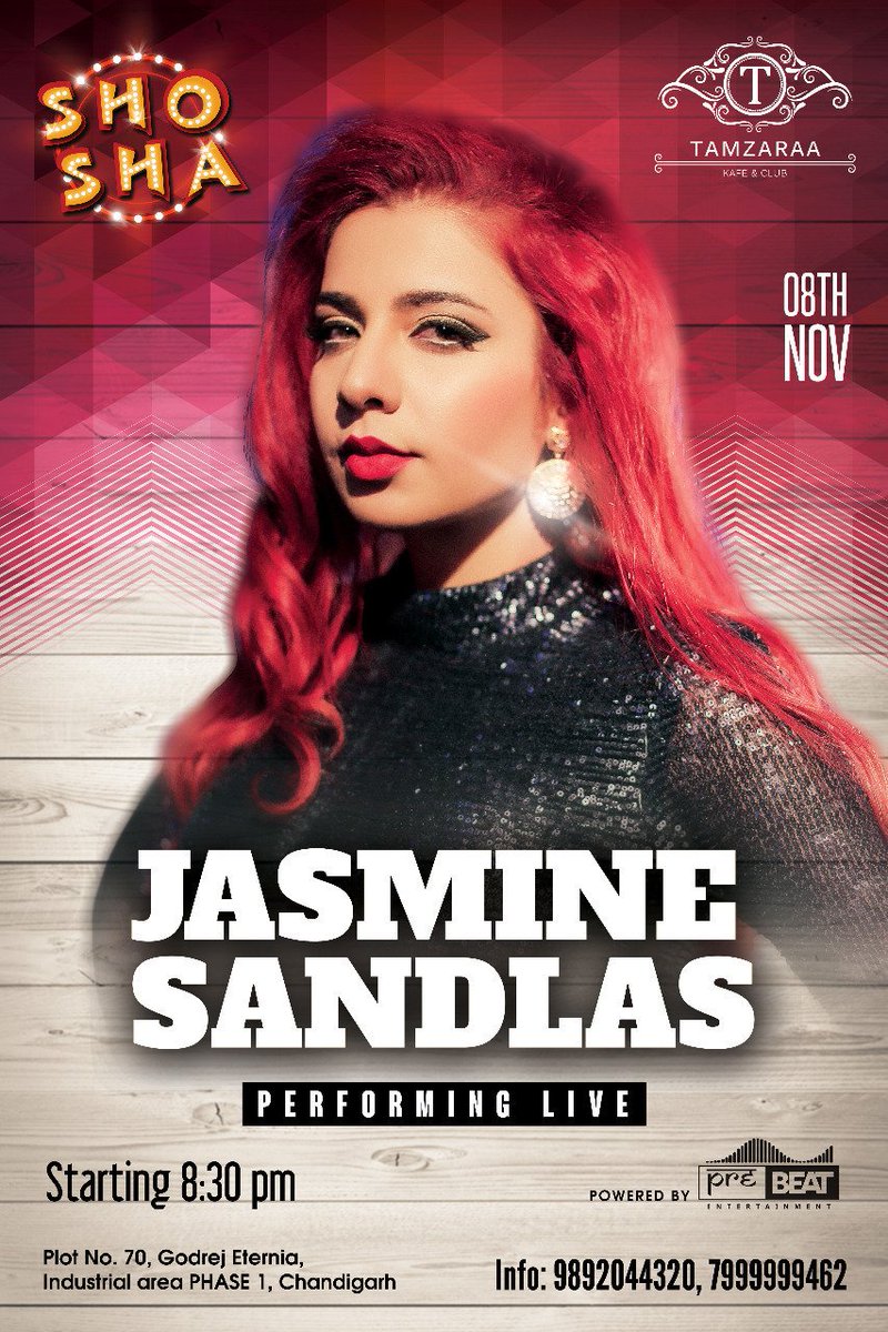 JasmineSandlas's tweet image. #TEAMSANDLASCHANDIGARH See you on the 8th.