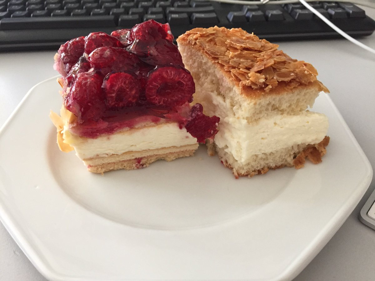 cobiRNA's tweet photo. We introduced the #cakefriday in our office. #tbt #cake #ThrowbackThursday #beestingcake #raspberrypie #science #bioinformatics https://t.co/A3hzBVSeh9
