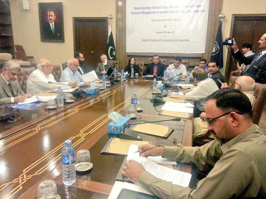 UNIDO_Pakistan's tweet photo. Mainstreaming #Climatechange #adaptation Water Resource #Management n #leather Industrial zone development @UNIDO @theGEF  #steeringcommitte https://t.co/4QUT1imFzW