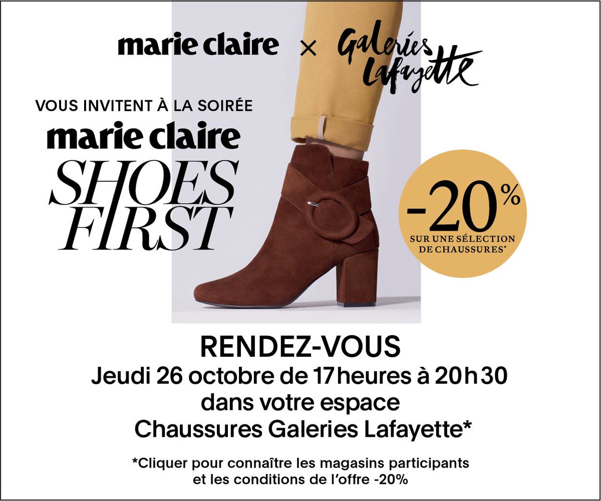 marieclaire_fr's tweet photo. Que faites-vous le 26 octobre ?
Nous vous invitons à la Soirée Marie Claire #ShoesFirst
>> Réduction : https://t.co/nWKtLJxvgz https://t.co/ClFNJXKyj9
