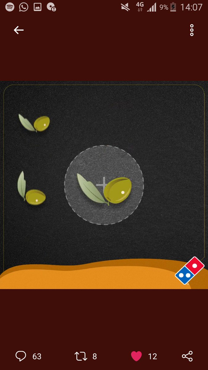 SWTCRioja's tweet photo. @DominosPizza_ES En la diana #Artisangasm https://t.co/ZEUd6tHqaz
