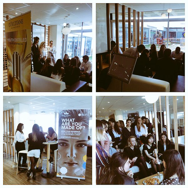 VeronicaRvellin's tweet photo. Let's network @EMLYON Vocation days #marketing w/  @LOccitane_FR @ProcterGamble @FR_BAT_Officiel @SRFrance_ @chloefashion https://t.co/EjFUPav4Ka