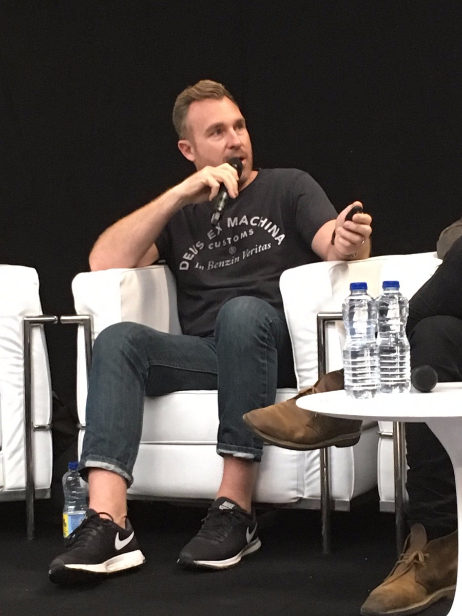 weareamplify's tweet photo. "The best forms of technology enable us to experience things together" @DreLeMasurier live @Le_Book #ConnectionsLondon https://t.co/CrwWepcv8f